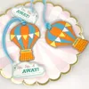 50PCS Tropical Party Presents Hot Air Balloon Rubber Luggage Tags Summer Wedding Favors Baggage Tag Bridal Shower Favor