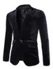 Mäns kostymer Blazers Mens Fashion Pure Corduroy Casual Single Button Suit Jacket Coat Brand Blazer British Slim Fit Men
