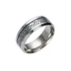 Roestvrij staal zilver goud draak ontwerp vinger ring chinese draak ring band ringen voor vrouwen mannen liefhebbers trouwring drop shipping kka1932