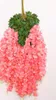 Decoração do partido espessa flor hera Artificial com folha De Seda Wisteria Videira flor Rattan para Centrais De Casamento Bouquet Garland Início