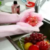 2個/ペアマジック洗浄ブラシシリコーングローブの再構築用世帯のスクラバーアンチスカラの食器洗い手袋のための台所の浴室のクリーニングツール