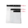 100st White Self Seal Adhesive Courier Bags Plast Poly Envelope Mailer Postal Shipping Mailing Väskor 4,7 mil