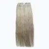 7A Grijze tape Hair Extensions Skin Inslag Haar 200g 80pcs / Set Tape in Human Hair Extensions