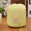 6Colors Womens Water-proof Storage Bags Organizer Cylinder cosmetic bag Nylon Drawstrings Travel Pouch outdoor Bag Organizer GGA835 100pcs