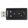 USB Placa de Som 7.1 Canal Externo w / 3.5mm usb adaptador de áudio MIC Auricolare Para PC Desktop Notebook