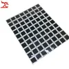 80st Plastic Square Löst diamant Display Package Box White Gem Case Black Memory Foam Pad Beads Pendant Box Showcase 3 3 2CM2258