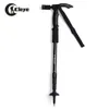 CLEYE 4 Joints Trekking Folding Alpenstocks with Light Climbing Pole Crutch Walking Stick Adjustable straight alpnenstock