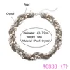 3 pièces mode Top qualité résine goutte d'eau pendentif collier pour femmes grosse chaîne cristal bijoux A0802