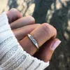 Bague de soutien Vintage en argent, couronne de cœur, bagues de maman altruistes pour femmes, bijoux en argent CZ clair, cadeaux de fête des mères, vente en gros