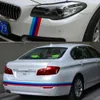 100 CMX15CM Samochód Auto Hood Dach Fender M-Colored Power Engine Cover Flag Stripe Naklejka Naklejka Dla BMW 1 2 3 4 5 7 serii Q5 Q7 X1 X3 X5