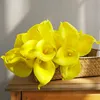 2018新しい造花の色のカスタマイズ10pcs /ロットPUミニカルラユリの束ハロウィーン偽の花の装飾乾燥花