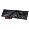 Drop Shipping 2.4 GHz Wireless Multimedia Gaming Keyboard Mouse Combo Set med USB-mottagare för PC Laptop Notebook Desktop