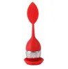 TEA INFUSER TOOLS LEAF SILICONE MED FOOD GRAD Make Tea Bag Filter 6 Färger Rostfritt stål TEA STERER237V