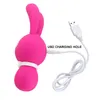 Kraftfull 3 Motors Cute Rabbit Vibrator 10 Speed ​​Läge Sexprodukter Stimulera Clitoral Par Flirta Vuxen Sexleksaker För Kvinnor Y18100802