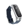 Echtleder Smart Sport Watch M6 mit abnehmbarem Bluetooth-Headset, Pulsmesser, Schlafmonitor, Armband, Telefon für Android/IOS