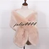 2019 Borgonha Nupcial Stick Wraps Colorido Faux Fur Xale Mulheres Envoltório de Inverno Para Menina Prom Cocktail Party Barato Em Estoque 11 Cores C8202438