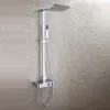 Display Digital Conjunto de Chuveiro Do Banheiro Torneira de Bronze Inteligente Inteligente Rain Wall Cascata Temperatura Termostática Torneiras Do Chuveiro