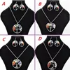 amethyst earrings necklace set