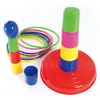 10 세트 도매 다채로운 어린이 반지 던지기 던지기 서클 세트 장난감 점프 반지 조이 페럴 던지기 게임 부모 - 자식 상호 작용 장난감