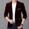 Nueva chaqueta de moda para hombre estilo británico casual Slim Fit chaqueta de traje para hombre Blazers hombres abrigo Terno Masculino de talla grande 4XL225m