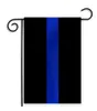 30 * 45 cm BlueLine EE. UU. Banderas de policía decoración de fiesta Thin Blue Line EE. UU. Bandera Negro, blanco y azul Bandera estadounidense Bandera de jardín SN1465