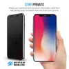 Iphone xr xs için max x 8 7 6 gizlilik temperli cam s7 ekran koruyucu için lcd anti-casus film ekran koruyucu kapak kalkan samsung s6 / s5