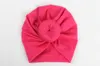 Baby Hats Caps Caps с узлом Donut Decor Декор детей Малышей Аксессуары для волос Turban Head Wraps Girls Дети Зимняя Весна Beanie KBH126