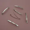 20pcs srebrne wykończenie 4mm64cm 25 Slim Slim Relan Prostangle Metal Hair Barrettes AT Lead and Nickle Whole6798135