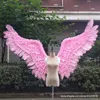 High quality cute pink angel wings nice gifts for girls adults fairy wings for dance wedding Garden bar party decoration shooting props