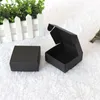 White/Black/Brown Kraft Craft Paper Jewelry Pack Boxes Small Gift Box For Biscuits Handmade Soap Wedding Party Candy Packaging Box LX0580