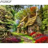 FGHGF Frameless Rural Landscape DIY Painting By Numbers Acrtylic Handpainted Oil Painting For Home Decor 40x50cm Artwork