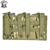 Sinaraft Tactical Triple Open Top 5.56 223 Fast Tactical Magazine Pouch Molle Rifle Pistol Mag Tri Holster Ammo Bag Högkvalitativ nylon