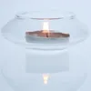 Bougie suspendue en verre rétro porte-lumière de thé chandelier maison Table décorative Transparent flottant verre bougeoir