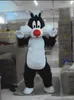 2018 Hot New Adulto Tamanho Syester Cat Mascot Costume Frete Grátis