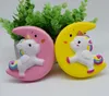 Slow Rise Squishy Unicorn Moon Icecream Flash Powder Kawaii Charms Hanger Riemen Kerstcadeau Stress Reliever