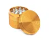 Forma a vortice Lega di alluminio colorata Diametro 50MM Mini Herb Grinder Spice Miller Crusher Alta qualità Bel colore Design unico