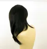 かつらの女性のコスプレ長いダークブラックシンセティックウェーブヘアウィッグ