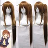 Kantai Collection KanColle Fumizuki queue de cheval marron Cosplay perruques cheveux coiffés