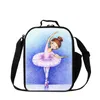 Cute Ballet Shoes Lunch Bag for Girls Small Pink Cooler Bags for School Children Women Pretty Insulated Lunch Bags Kids Food Lunch Sack Box