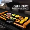 2100W Koreli Barbekü Smokeess Smokess Smokess Seramik Izgara Yapışmaz Ev Elektrikli Barbekü Araçları 51* 26.5cm Pişirme Tavası 220V/50 Hz