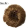 Human Hair Bun P￣es bagun￧ados pe￧as de cabelo de casamento encaracolado onduladas para mulheres updo donut chignon