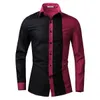 TBird 2017 Camisa de marca de moda para hombre, Camisa de vestir blanca y negra, Camisa ajustada de manga larga, Camisa Masculina informal para hombre, camisas hawaianas 7590703