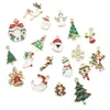 19pcs New Year Metal Alloy Christmas Charm Decor Set Xmas Pendant Drop Ornaments Hanging Christmas Decoration Navidad 2018