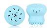 300 stks Wassen Borstels Super Little Leuke Octopus Face Cleaner Massage Zachte Siliconen Gezichtsborstel Gezicht Cleansers Blackhede Spot Acne