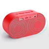 Alto -falantes P1 Bluetooth Despertador Alto -falante LED Exibir espelho digital com Aux TF Card USB Flash Disk FM Office portátil portátil alto -falante