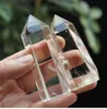 Baguette en cristal de Quartz clair, 2 pièces, guérison naturelle des points