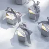 100 pezzi di nuove scatole di caramelle stile marmorizzato creativo bomboniere forniture per feste baby shower grazie confezione regalo