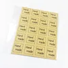 2000 adet / grup DIY Scrapbooking Kraft Sızdırmazlık Çıkartmalar Kağıt El Sanatları El Yapımı Etiketleri Ambalaj Zarflar Çanta Sticker
