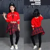 Girls Child Modern Dance costumes Barllroom dancing clothing Tops+Pants Kids Jazz Hip Hop stagewear Party dancewear Outfits