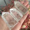 LIVRAISON GRATUITE 3 pièces vente en gros chaude nouveau grand point de cristal blanc clair naturel baguette quartz reiki point de guérison guérir pierre chakra